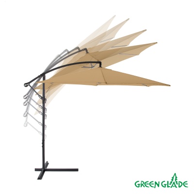 Зонт садовый Green Glade 6003 светло-коричневый
